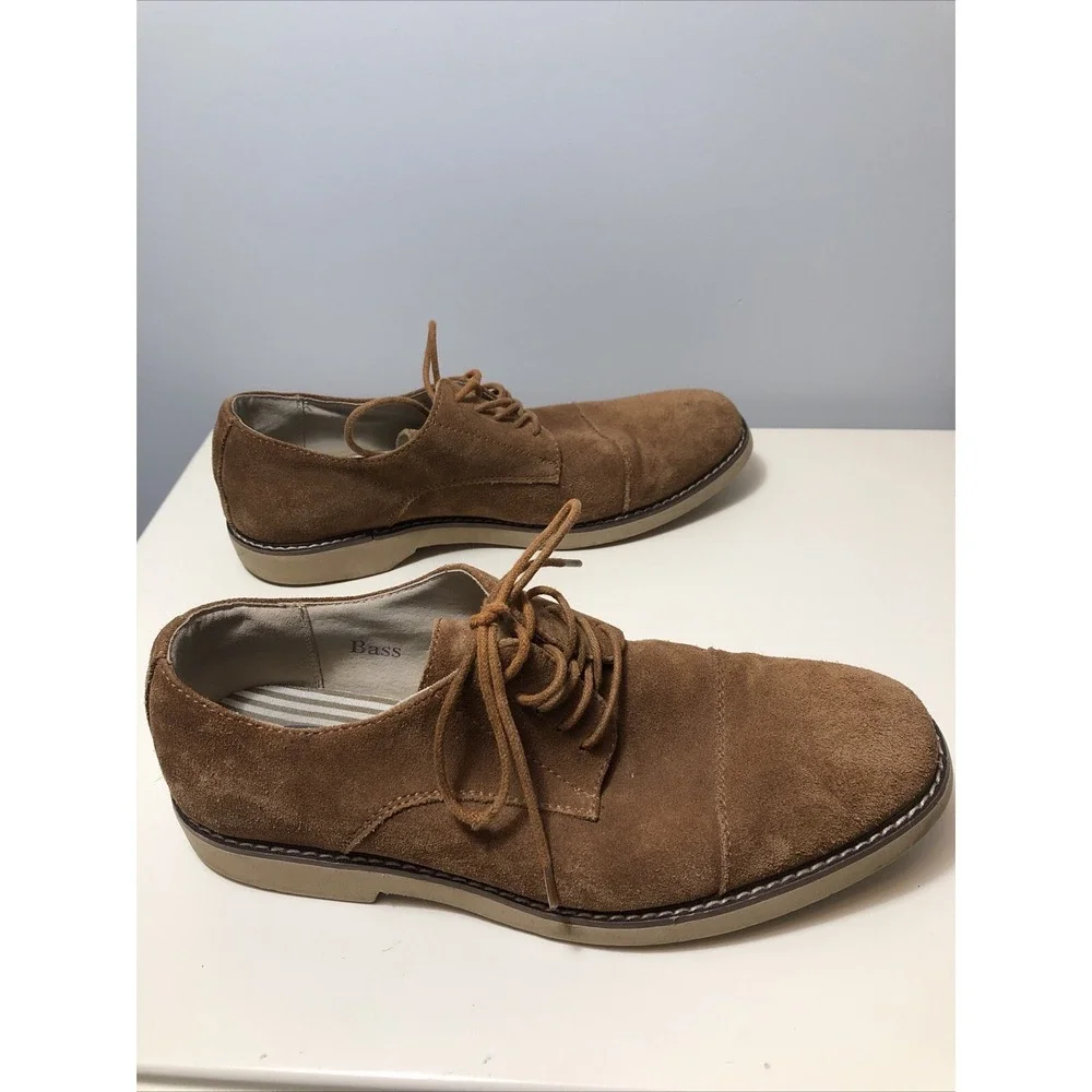 G.H. BASS & Co. of‎ Maine Men's Shoes 9M Brown Suede Cyrus Business Casual